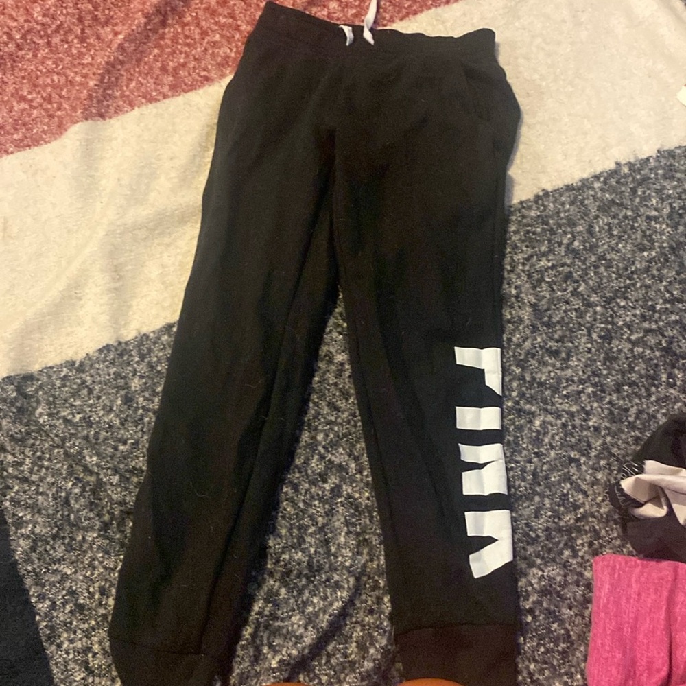 Pink Victoria’s Secret jogger